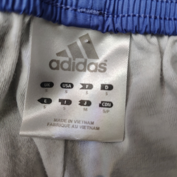 🏃‍♀️Vintage  03' Adidas Navy/Purple Lined Track Pants Women Small - Picture 10 of 11